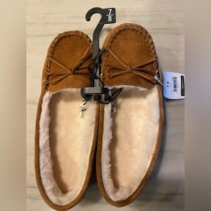 Leather Memory Foam slippers size 7/8